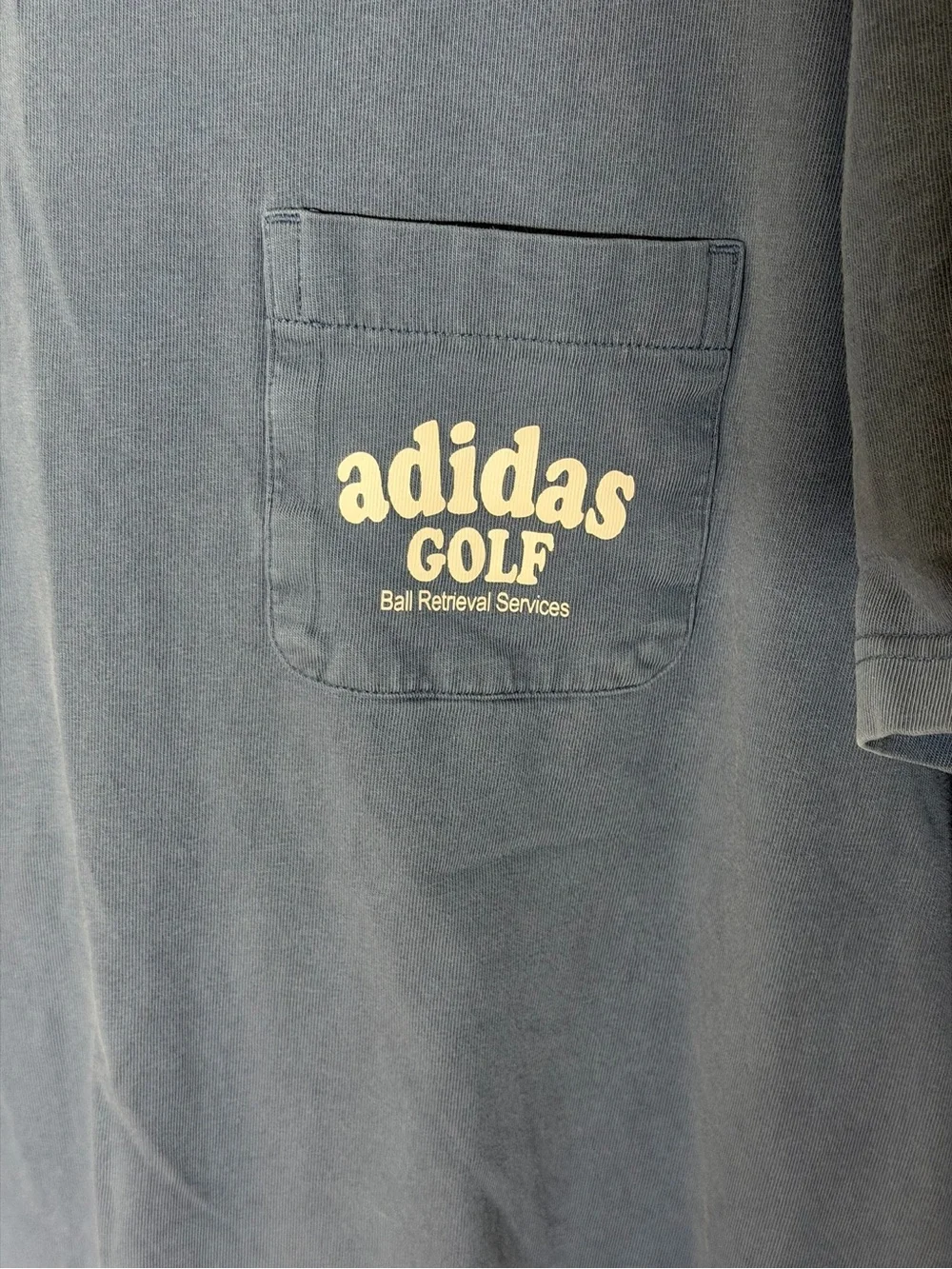 Adidas Golf Ball Retrieval Services Sample Pocket T-Shirt Men’s XL
